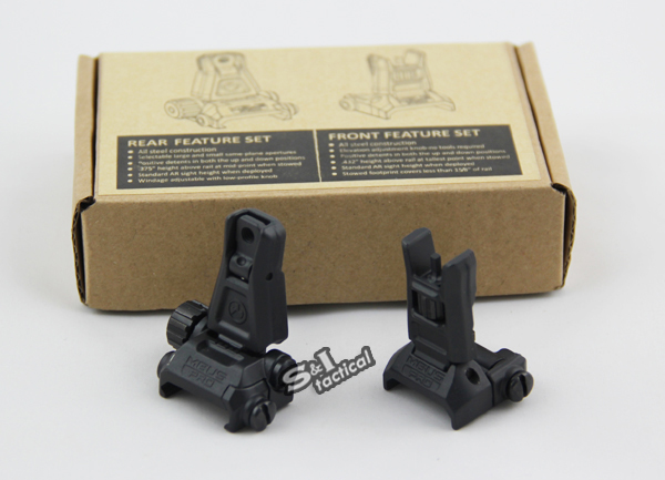 Latest New MBUS PRO Gen3 Back Up Sight Pair Folding Sight